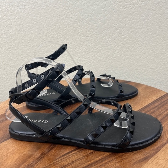 Torrid Women’s Size 9.5WW Black Studded Strappy Gladiator Sandals - Picture 12 of 13